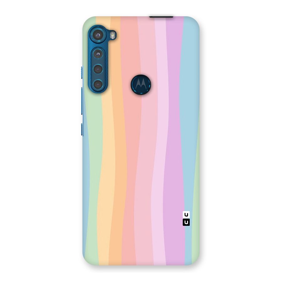 Pastel Curves Back Case for Motorola One Fusion Plus