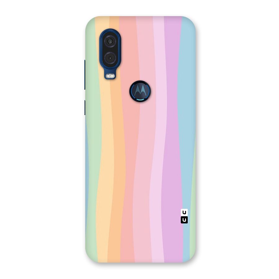 Pastel Curves Back Case for Motorola One Vision