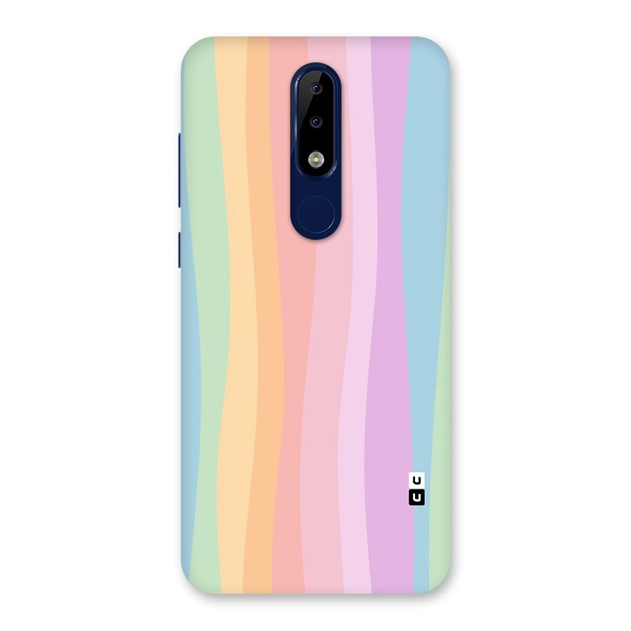 Pastel Curves Back Case for Nokia 5.1 Plus