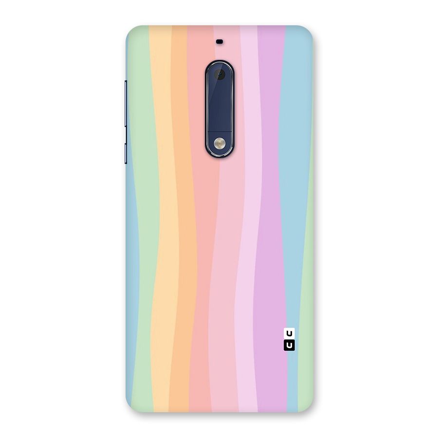 Pastel Curves Back Case for Nokia 5