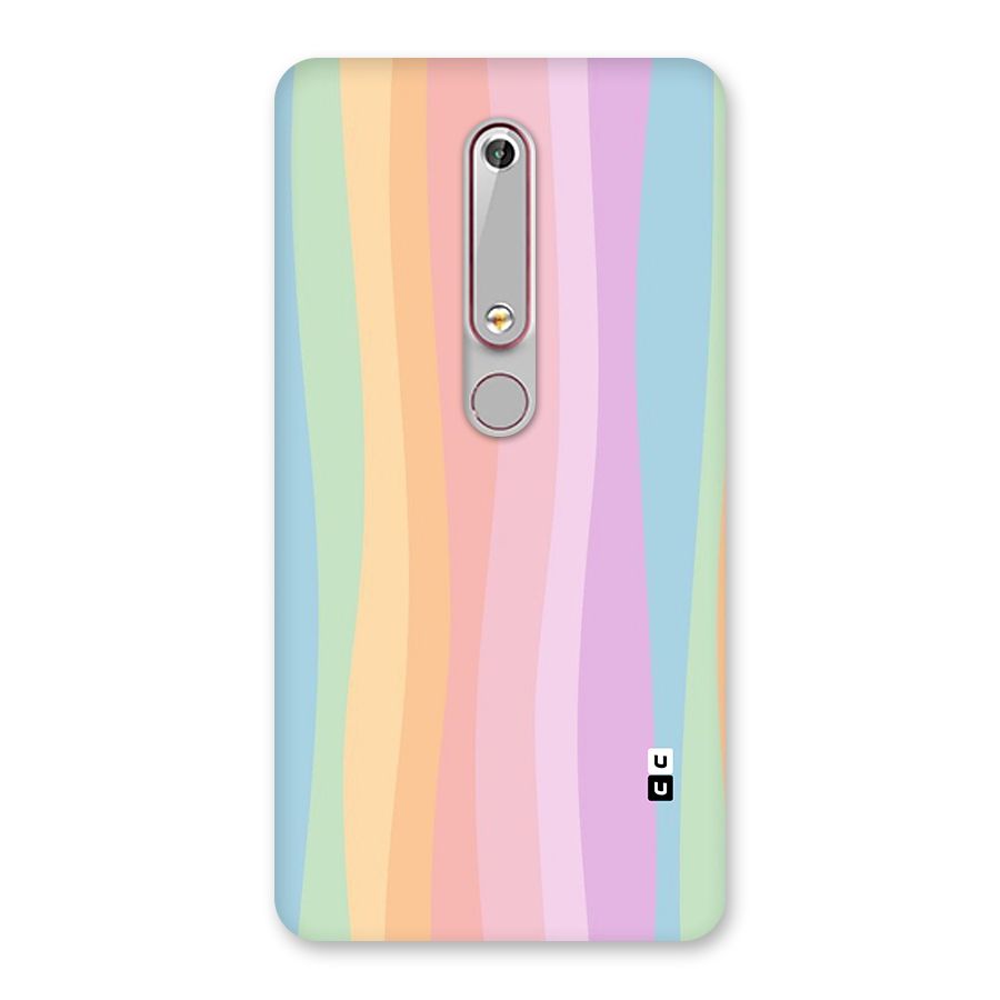 Pastel Curves Back Case for Nokia 6.1