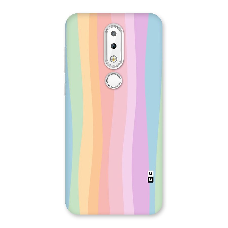 Pastel Curves Back Case for Nokia 6.1 Plus