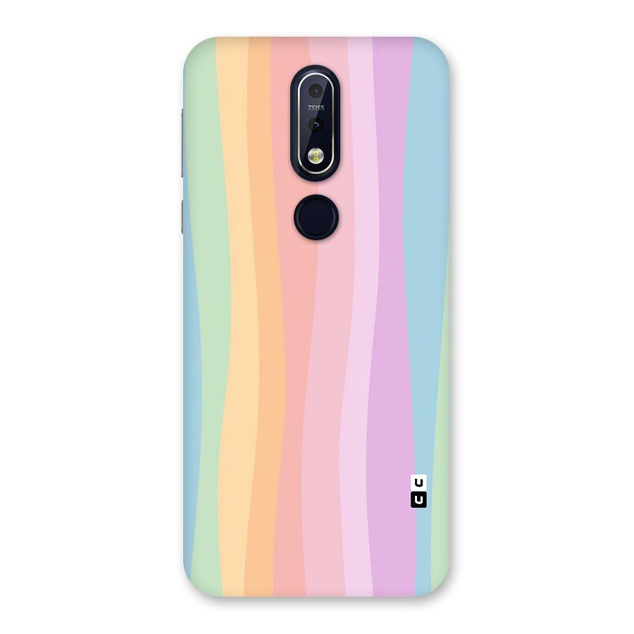 Pastel Curves Back Case for Nokia 7.1