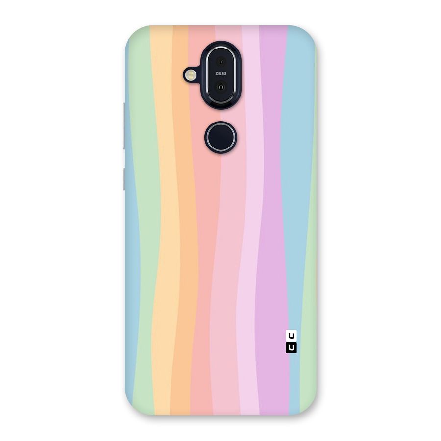 Pastel Curves Back Case for Nokia 8.1