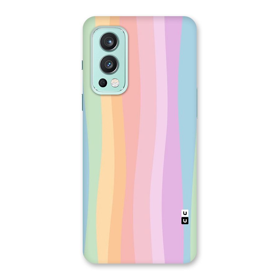 Pastel Curves Glass Back Case for OnePlus Nord 2 5G