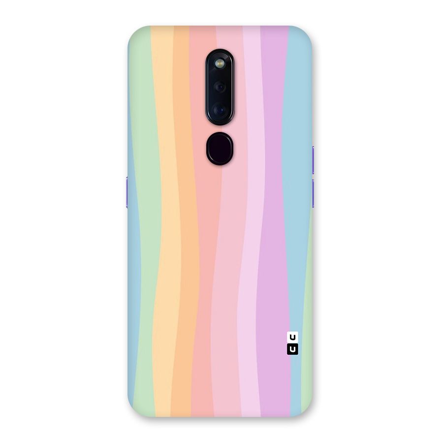 Pastel Curves Back Case for Oppo F11 Pro