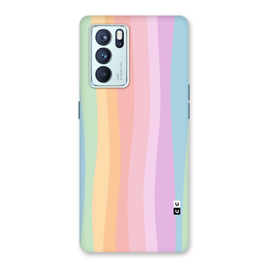 Pastel Curves Glass Back Case for Oppo Reno6 Pro 5G