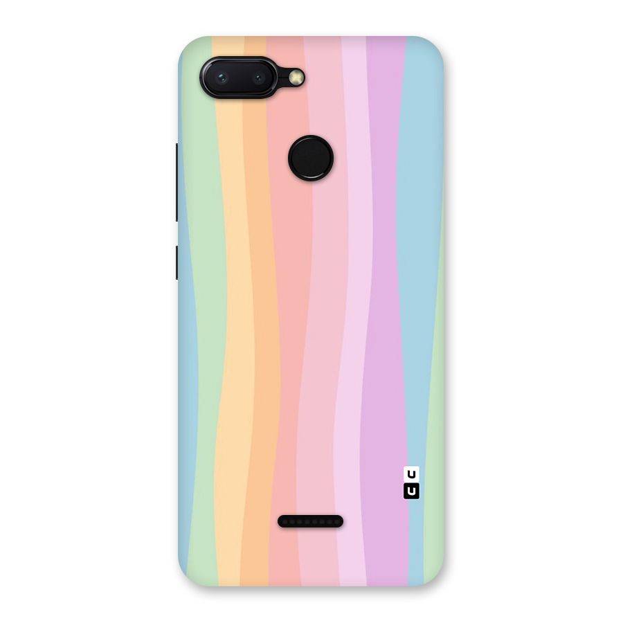 Pastel Curves Back Case for Redmi 6