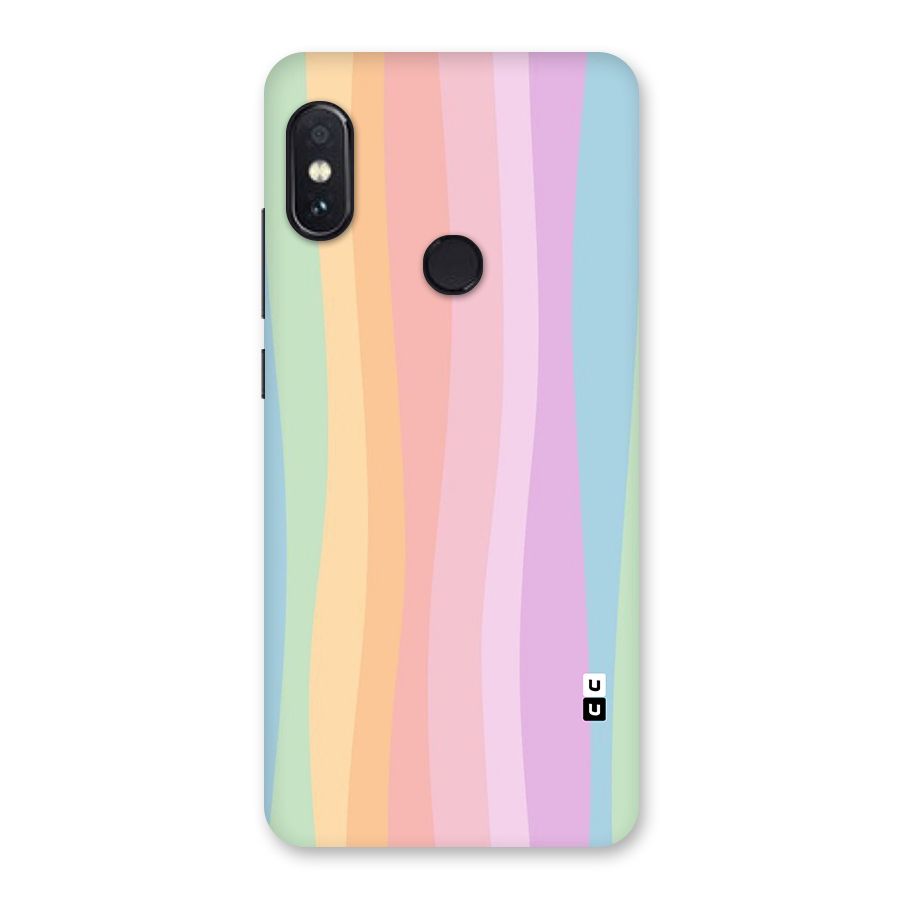 Pastel Curves Glass Back Case for Redmi Note 5 Pro