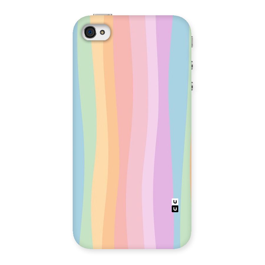 Pastel Curves Back Case for iPhone 4 4s