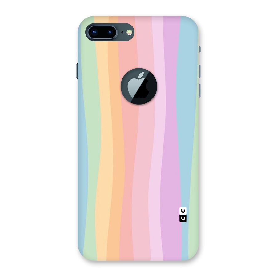 Pastel Curves Back Case for iPhone 7 Plus Logo Cut