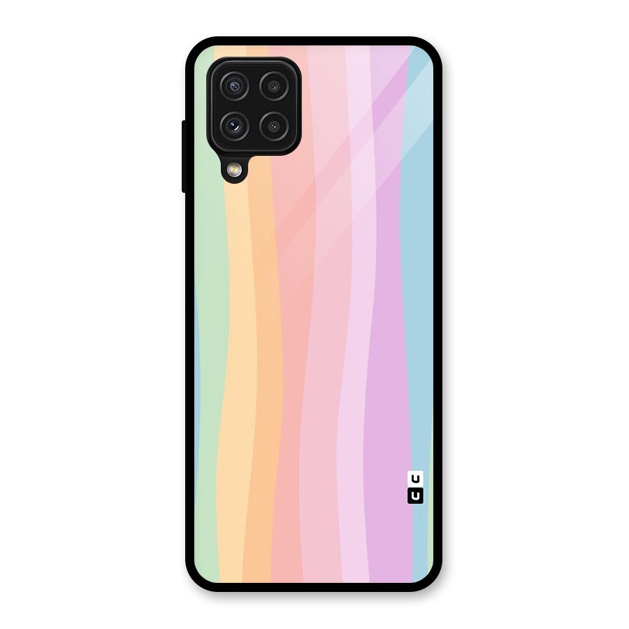 Pastel Curves Glass Back Case for Galaxy A22 4G