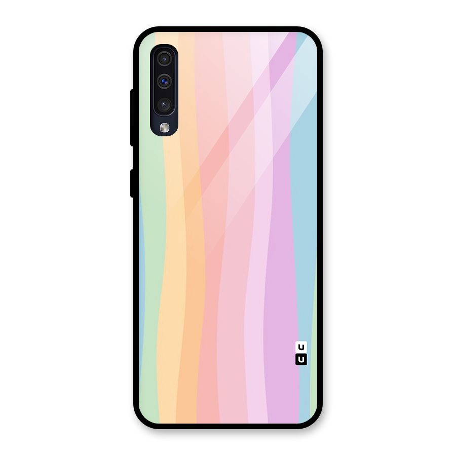 Pastel Curves Glass Back Case for Galaxy A30s