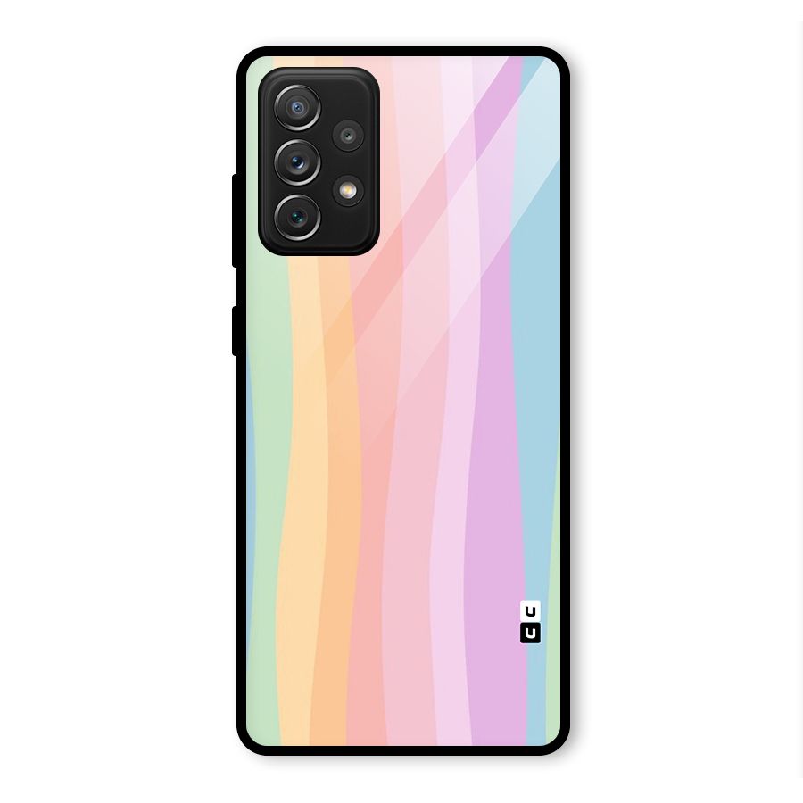 Pastel Curves Glass Back Case for Galaxy A72