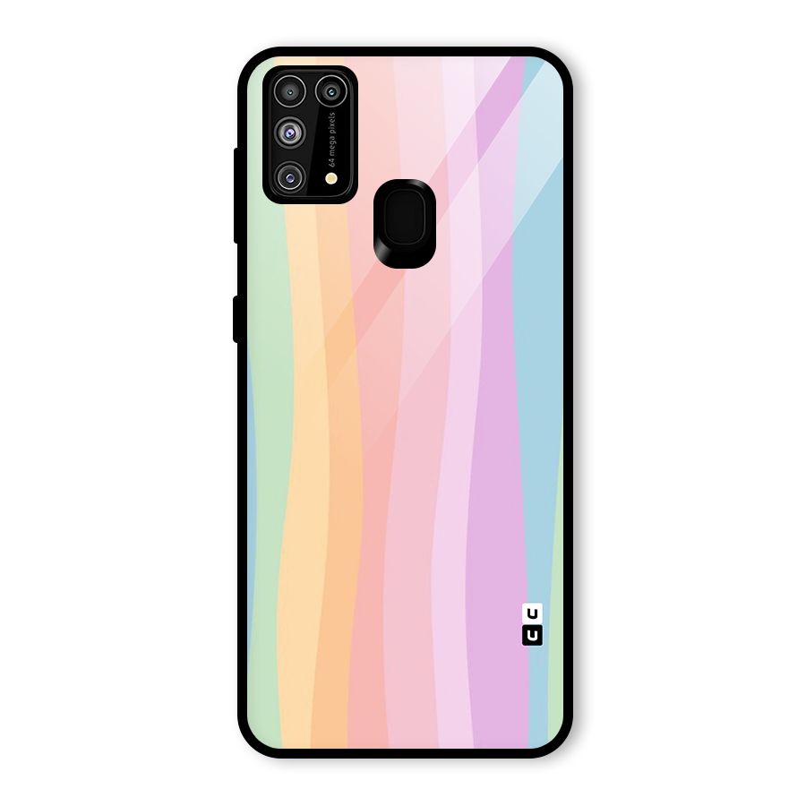 Pastel Curves Glass Back Case for Galaxy F41