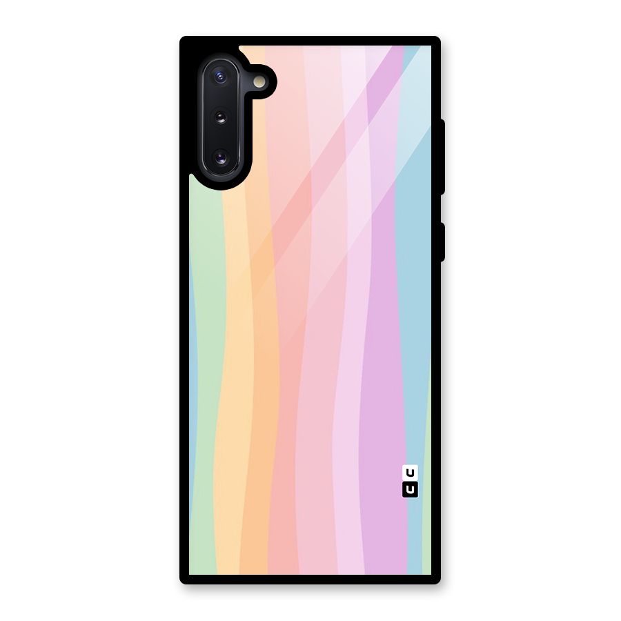 Pastel Curves Glass Back Case for Galaxy Note 10