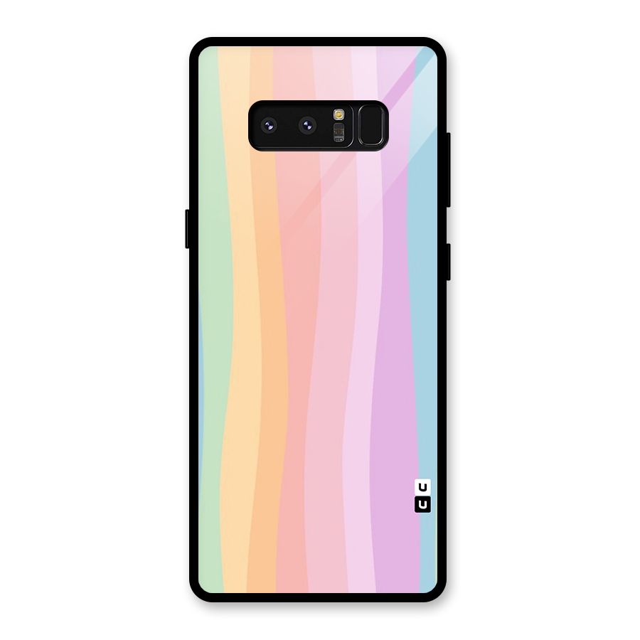 Pastel Curves Glass Back Case for Galaxy Note 8