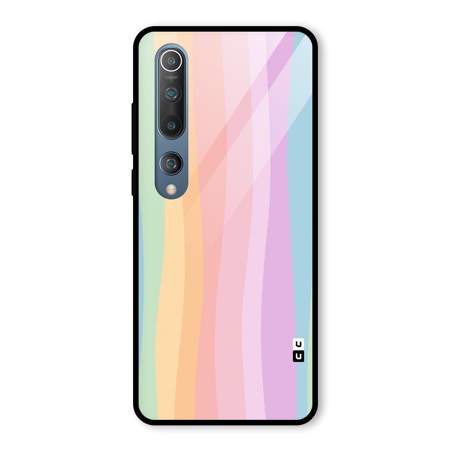 Pastel Curves Glass Back Case for Mi 10