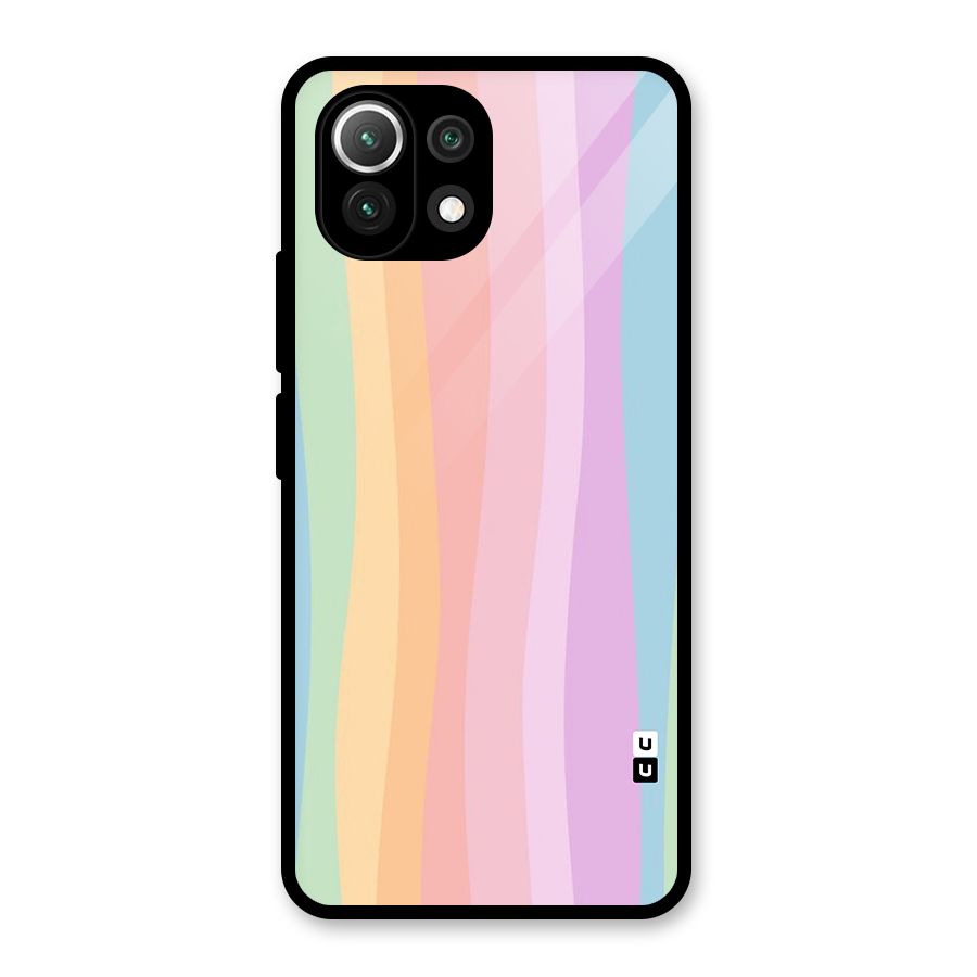 Pastel Curves Glass Back Case for Mi 11 Lite NE 5G