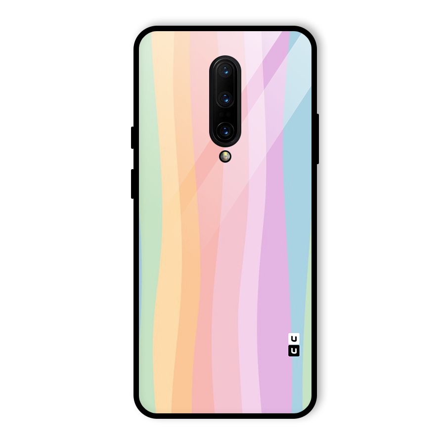 Pastel Curves Glass Back Case for OnePlus 7 Pro
