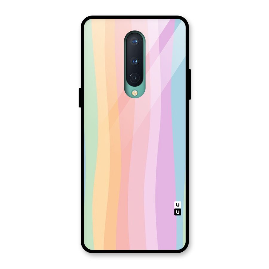 Pastel Curves Glass Back Case for OnePlus 8