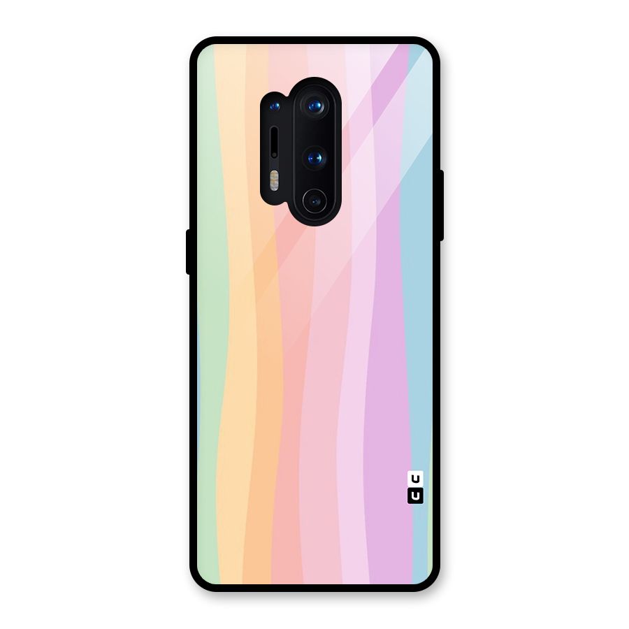 Pastel Curves Glass Back Case for OnePlus 8 Pro