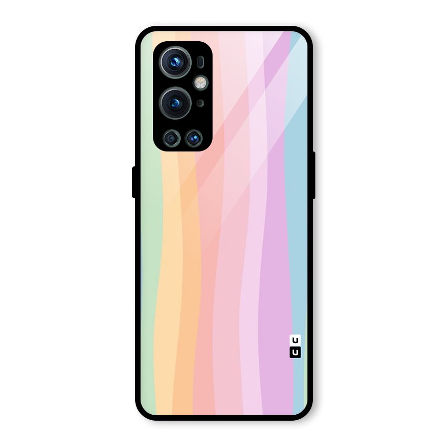 Pastel Curves Glass Back Case for OnePlus 9 Pro