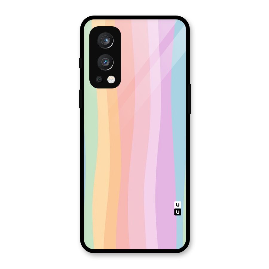 Pastel Curves Glass Back Case for OnePlus Nord 2 5G