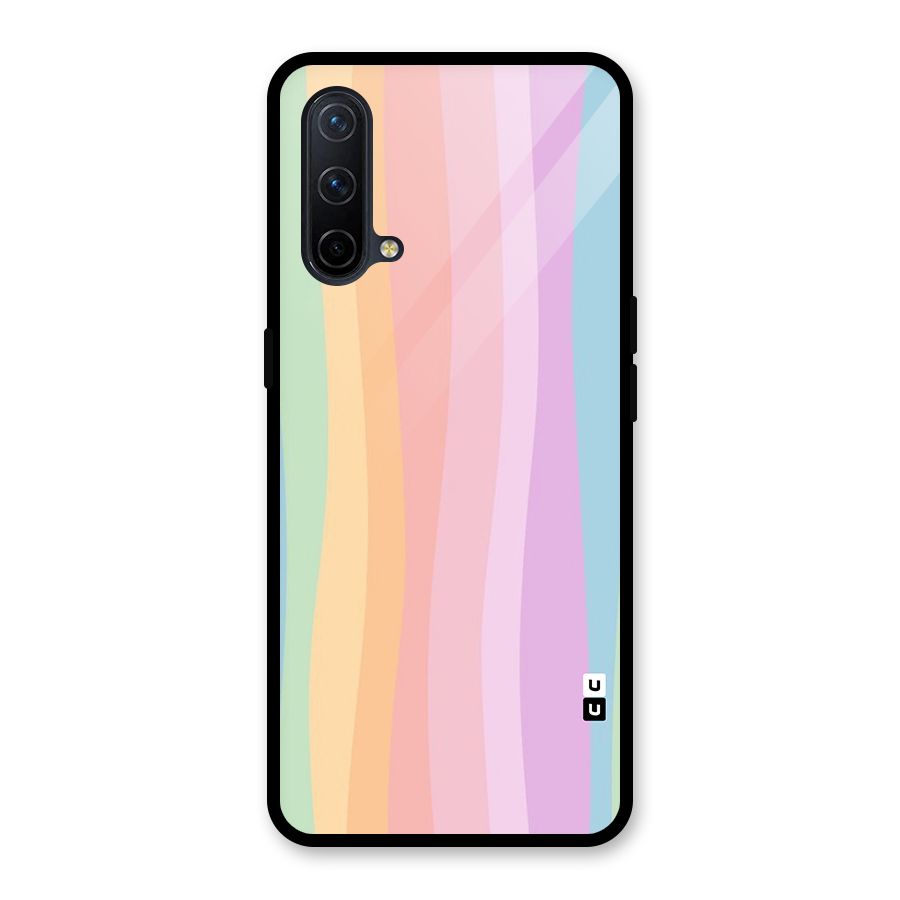 Pastel Curves Glass Back Case for OnePlus Nord CE 5G