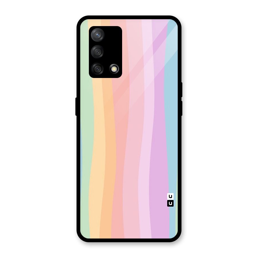 Pastel Curves Glass Back Case for Oppo F19