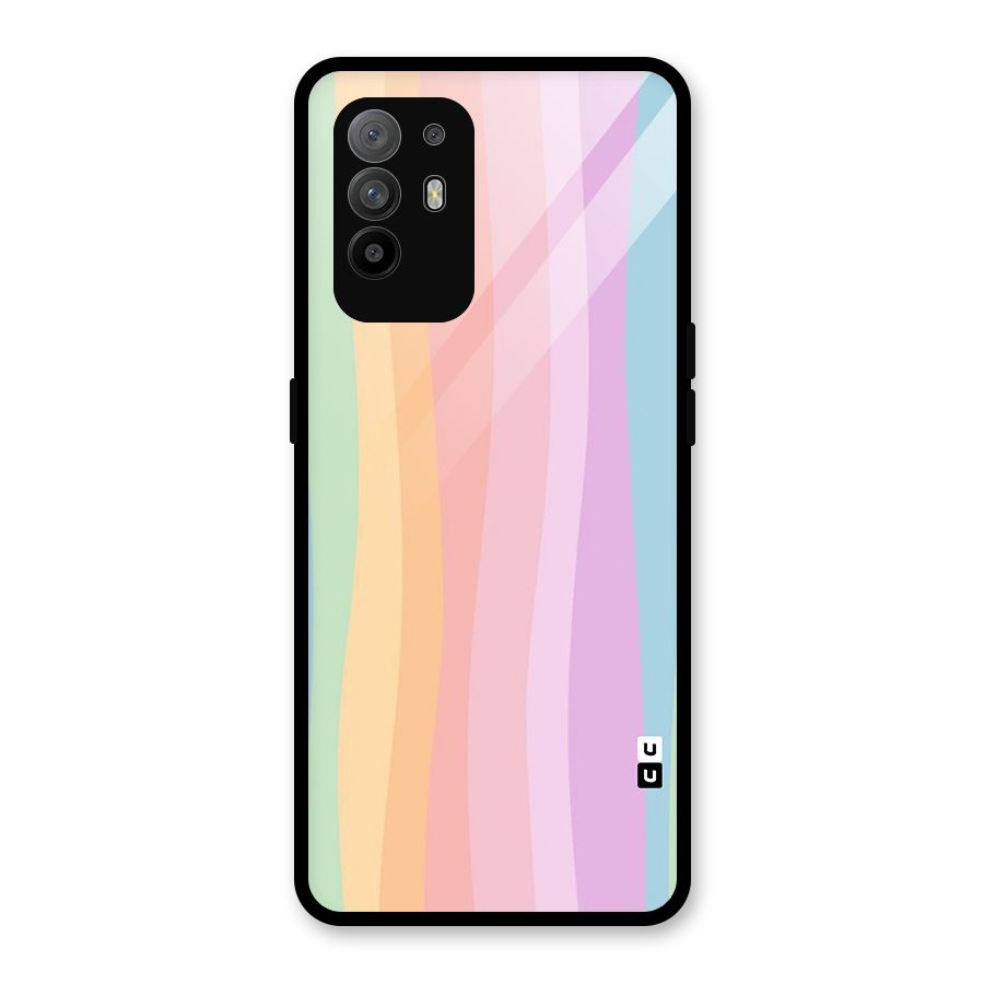 Pastel Curves Glass Back Case for Oppo F19 Pro Plus 5G