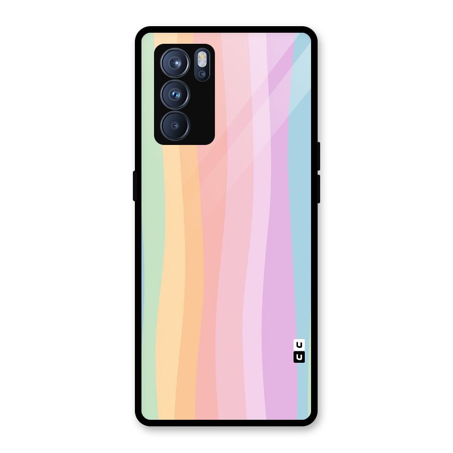 Pastel Curves Glass Back Case for Oppo Reno6 Pro 5G