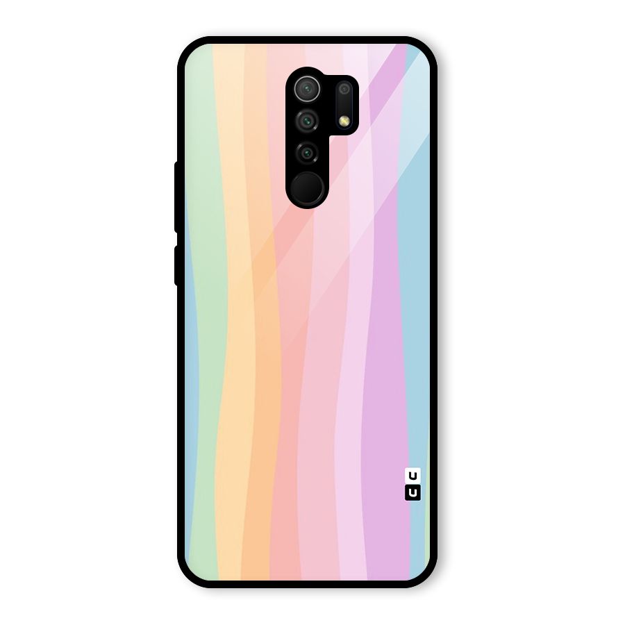 Pastel Curves Glass Back Case for Poco M2