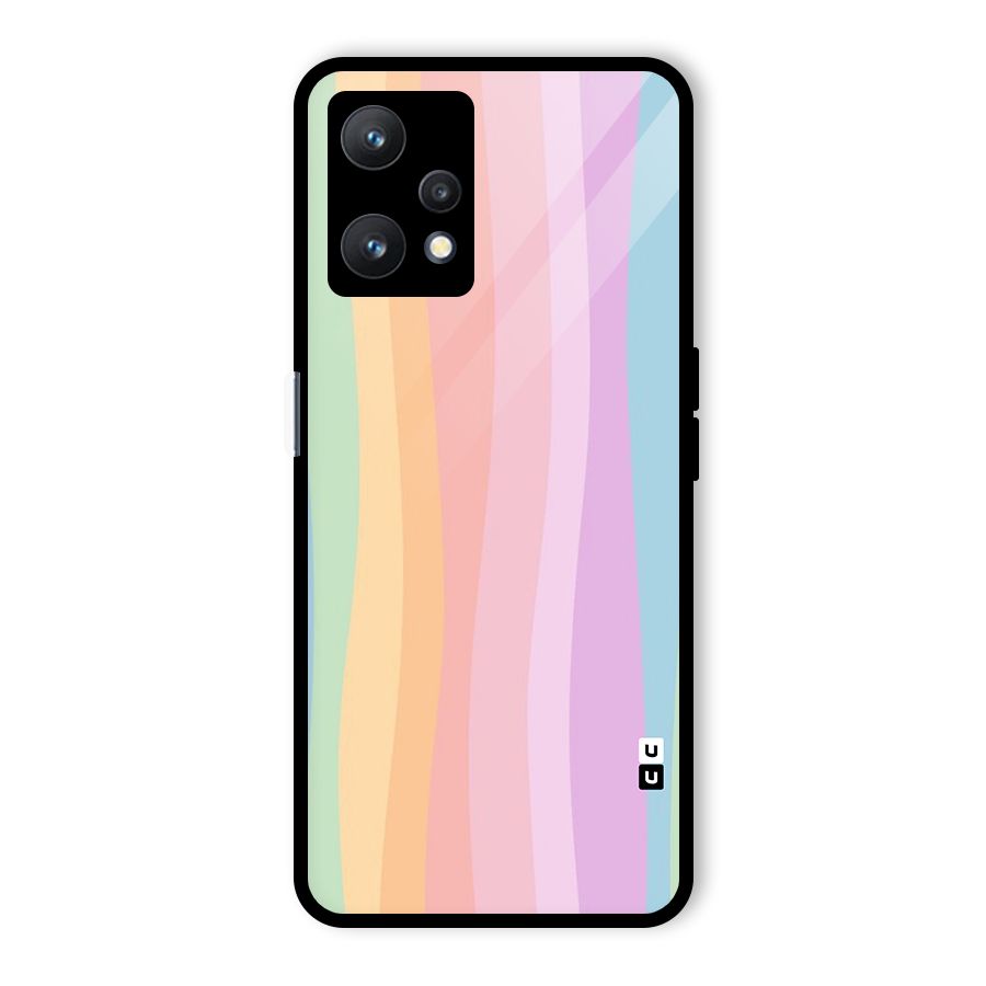Pastel Curves Glass Back Case for Realme 9 Pro 5G