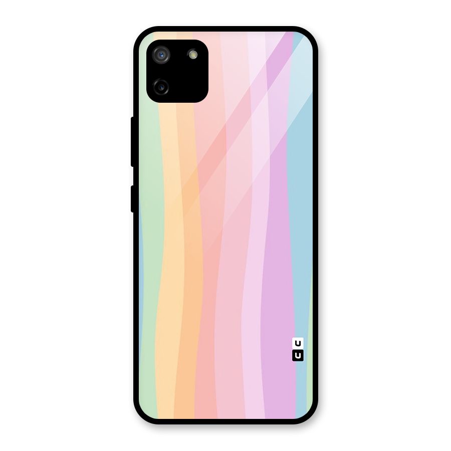 Pastel Curves Glass Back Case for Realme C11