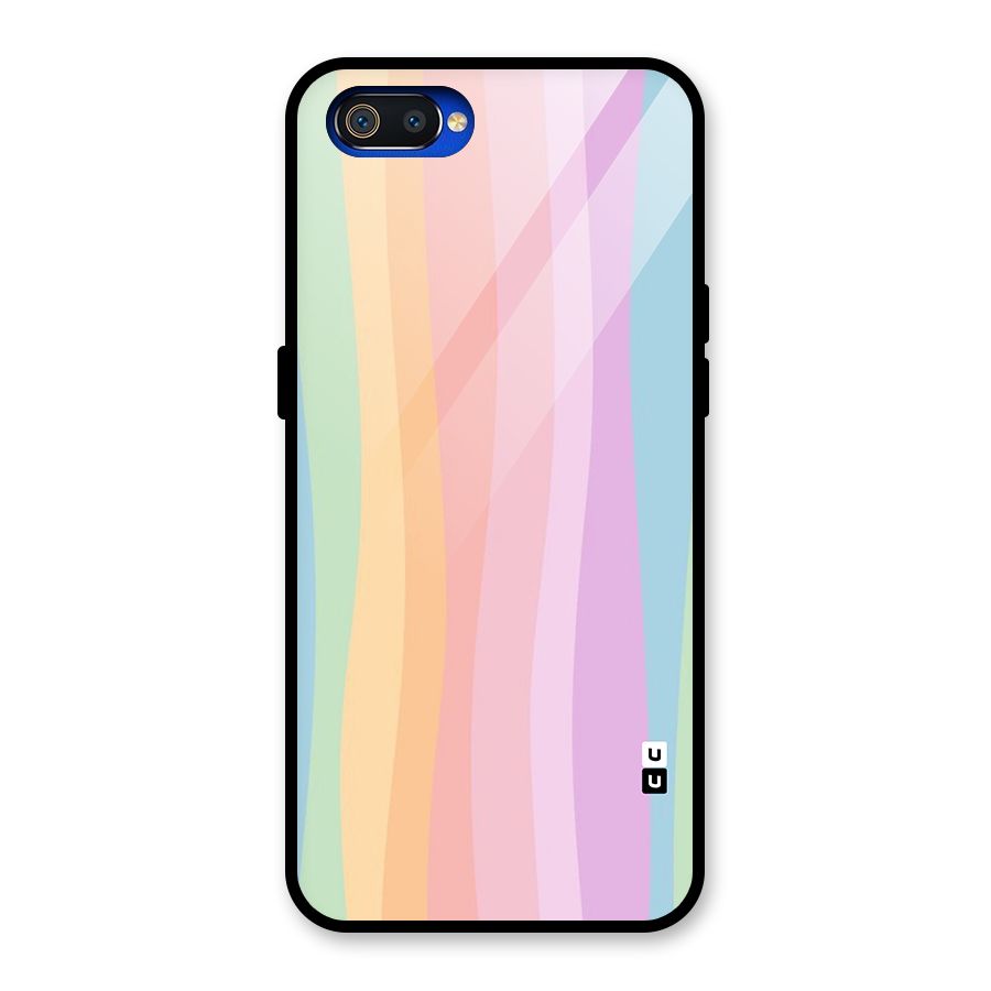 Pastel Curves Glass Back Case for Realme C2