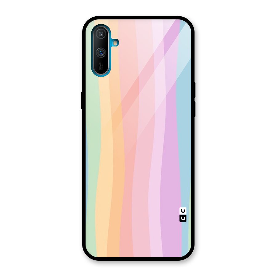 Pastel Curves Glass Back Case for Realme C3