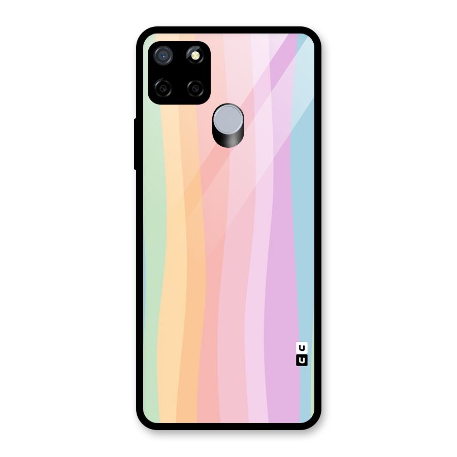 Pastel Curves Glass Back Case for Realme Narzo 20