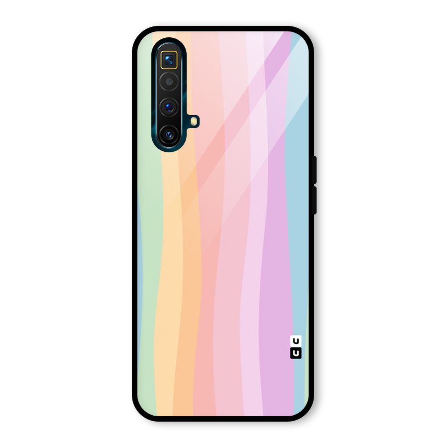 Pastel Curves Glass Back Case for Realme X3
