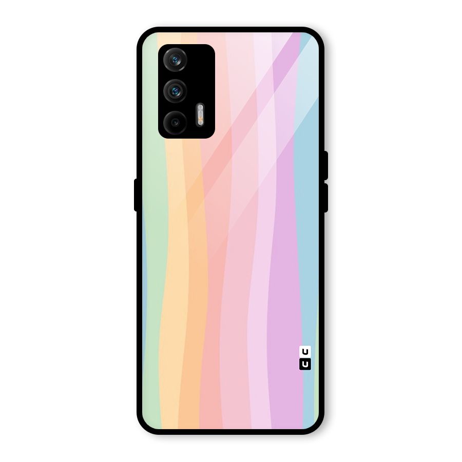 Pastel Curves Glass Back Case for Realme X7 Max