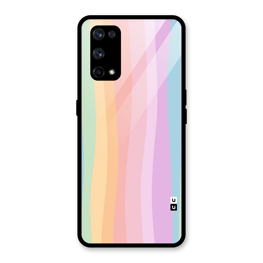 Pastel Curves Glass Back Case for Realme X7 Pro