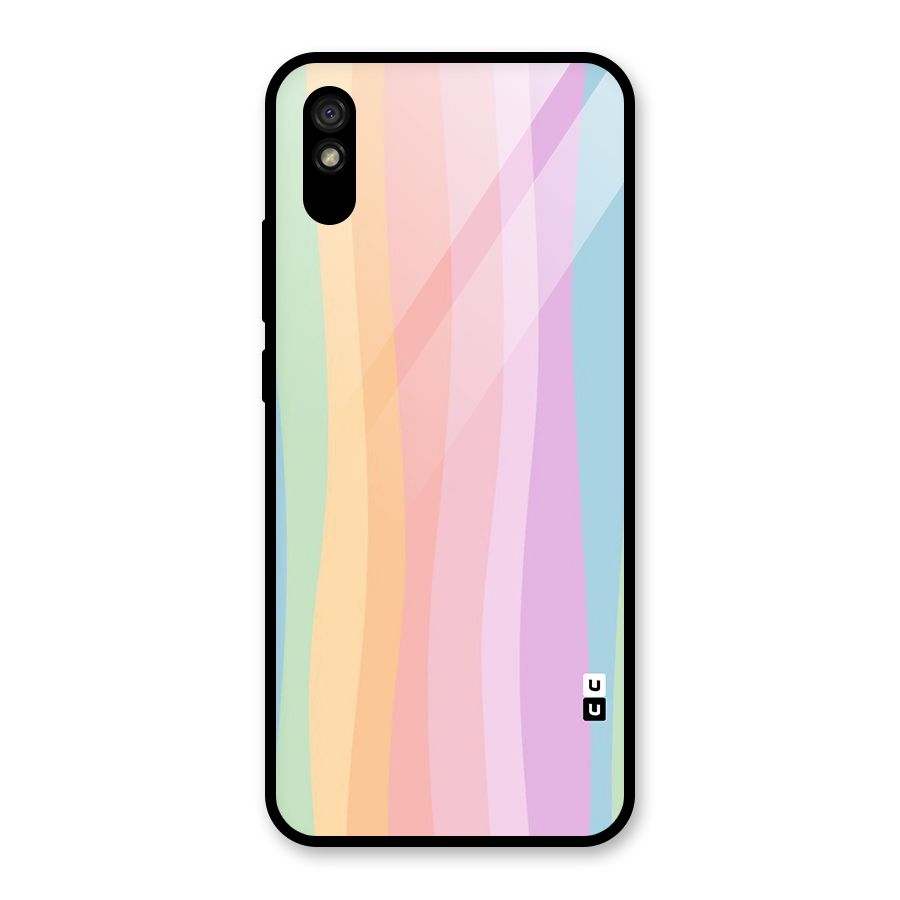 Pastel Curves Glass Back Case for Redmi 9A