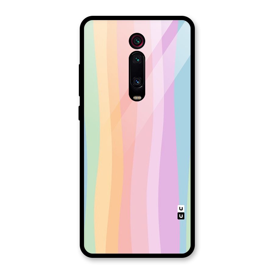 Pastel Curves Glass Back Case for Redmi K20