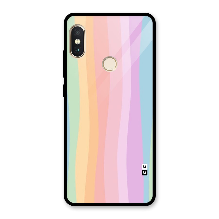 Pastel Curves Glass Back Case for Redmi Note 5 Pro