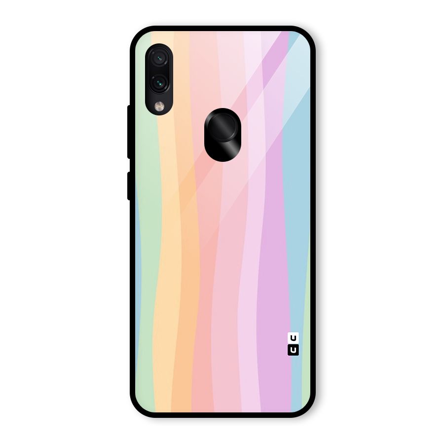 Pastel Curves Glass Back Case for Redmi Note 7S