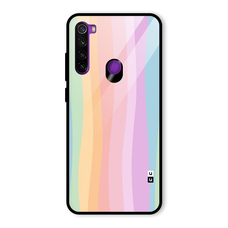Pastel Curves Glass Back Case for Redmi Note 8