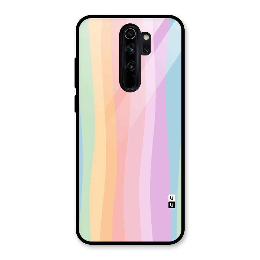 Pastel Curves Glass Back Case for Redmi Note 8 Pro