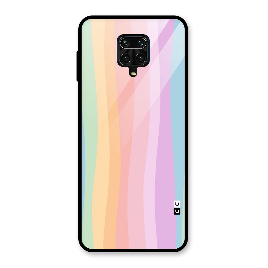 Pastel Curves Glass Back Case for Redmi Note 9 Pro