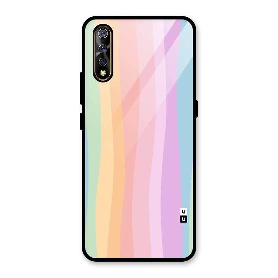Pastel Curves Glass Back Case for Vivo S1