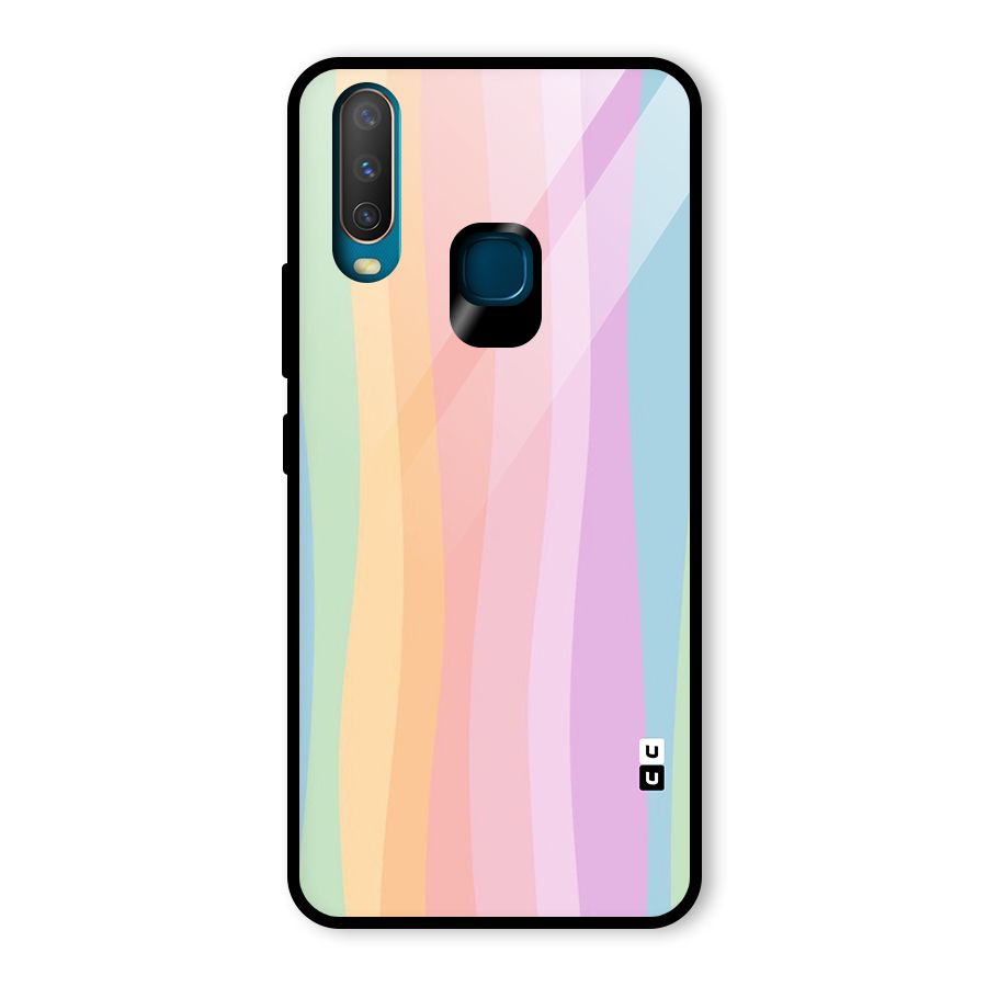 Pastel Curves Glass Back Case for Vivo U10